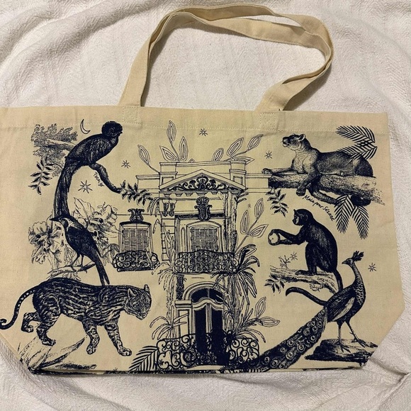 Sezane Other - Sezane New Animal Print Canvas Tote Bag